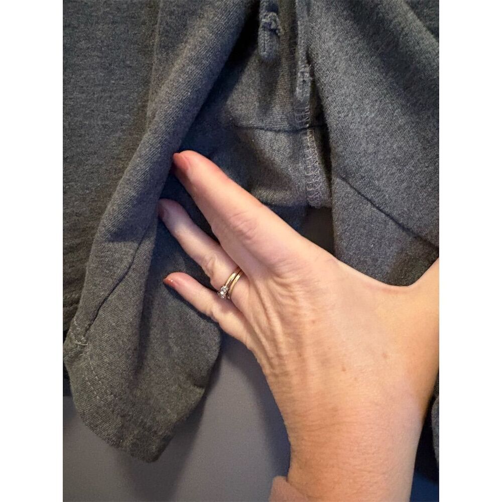 Eddie Bauer Men's 2XL Gray Sweat Lounge Shorts w/ Zippered Pockets - Picture 6 of 12